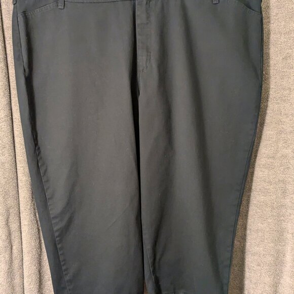 Gently Loved Women's Plus Size 26W SHORT Black Riders By Lee Black Pants - Picture 5 of 6